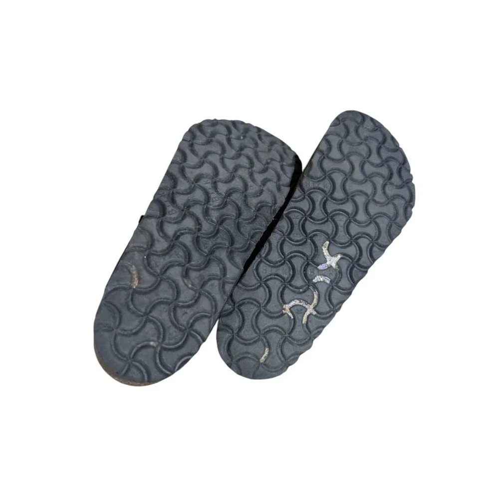Birkenstock Gizeh Regular Fit Birko Flor Thong Flip Flop Black Size 36/ 6US